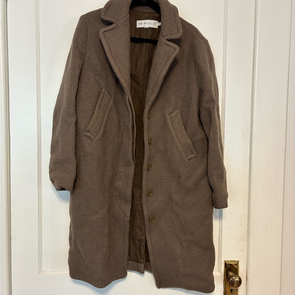 See By Chloe Jackets & Blazers - SEE BY CHLOE BROWN WOOL COAT SZ 8